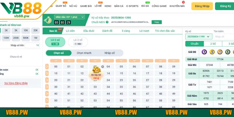 Dự đoán lô đề siêu tốc minh bạch với chuỗi mã hóa MD5