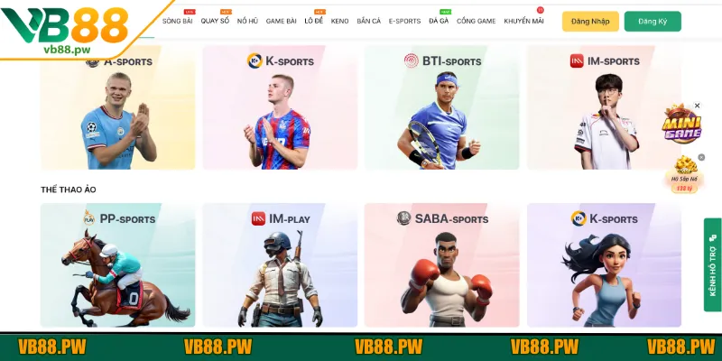 Tổng hợp những sảnh cược thể tham VB88 hấp dẫn nhất mọi thời đại